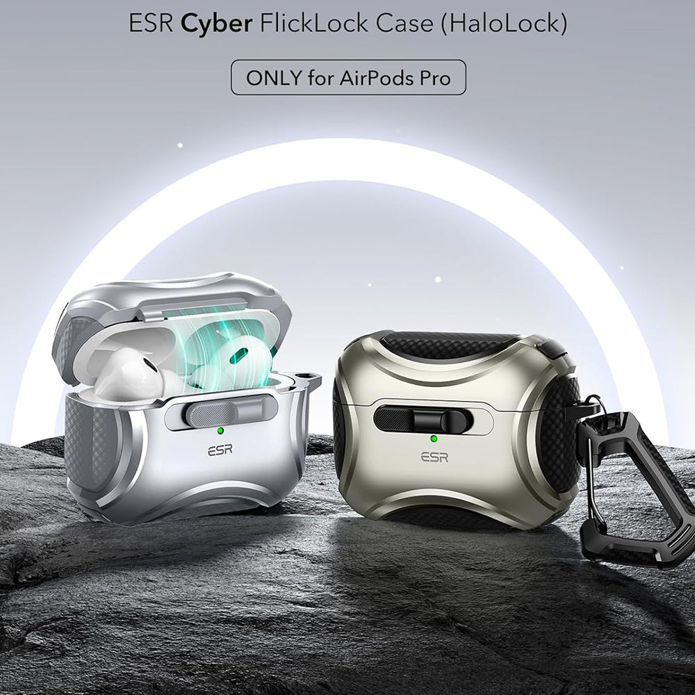 ESR Cyber Hülle für Apple AirPods Pro Serie, Grau
