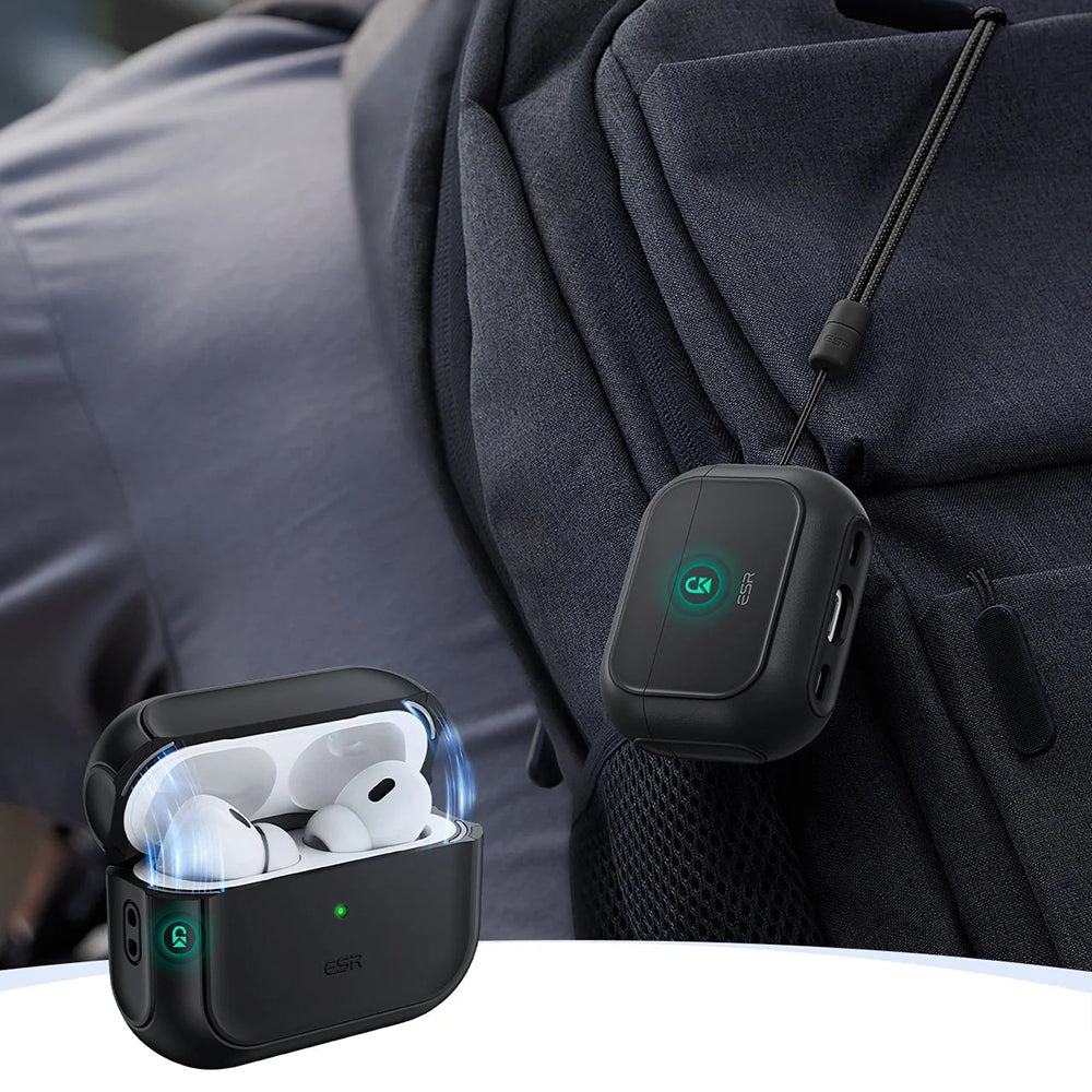 ESR Orbit Hybrid Hülle für Apple Airpods Pro 3, Schwarz, Wiederverpackt