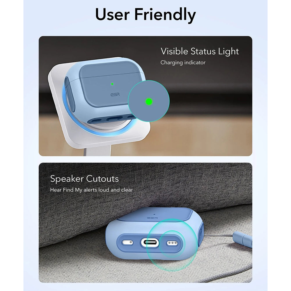 ESR Orbit Hybrid Hülle für Apple AirPods Pro 3, Blau