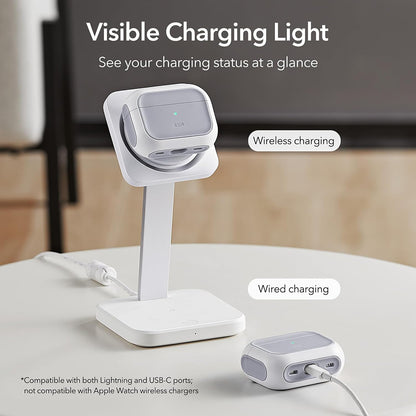 ESR Orbit Hybrid Hülle für Apple AirPods Pro Serie, Weiß