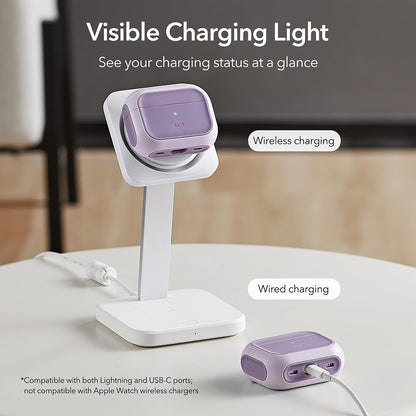 ESR Orbit Hybrid Case for Apple AirPods Pro Series, Purple