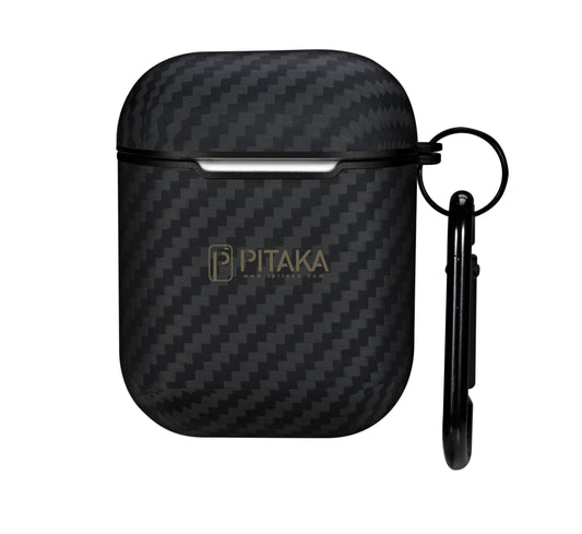 Pitaka Air Pal Tasche für Apple AirPods Gen 2 / Gen 1, Schwarz APM1001 APM1001