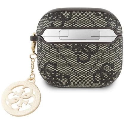 Guess 4G Strass Charm Hülle für Apple AirPods 4, Braun