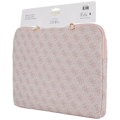 Guess 4G Triangle Logo Hülle für 14-Zoll-Laptop, Rosa