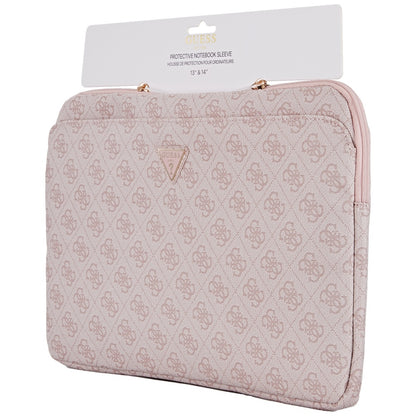 Guess 4G Triangle Logo Hülle für 14-Zoll-Laptop, Rosa