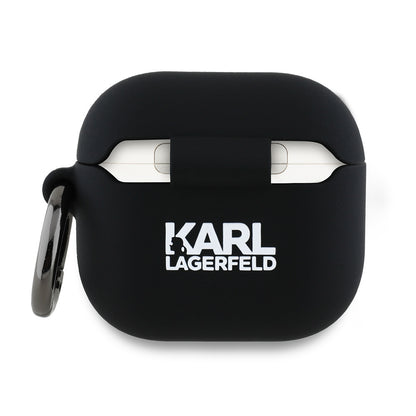 Karl Lagerfeld 3D Karl's Head Hülle für Apple AirPods 4, Schwarz
