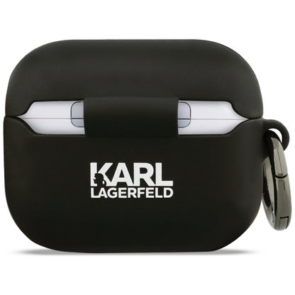 Karl Lagerfeld Silikonhülle Karl & Choupette 3D für Apple AirPods Pro 3, Schwarz