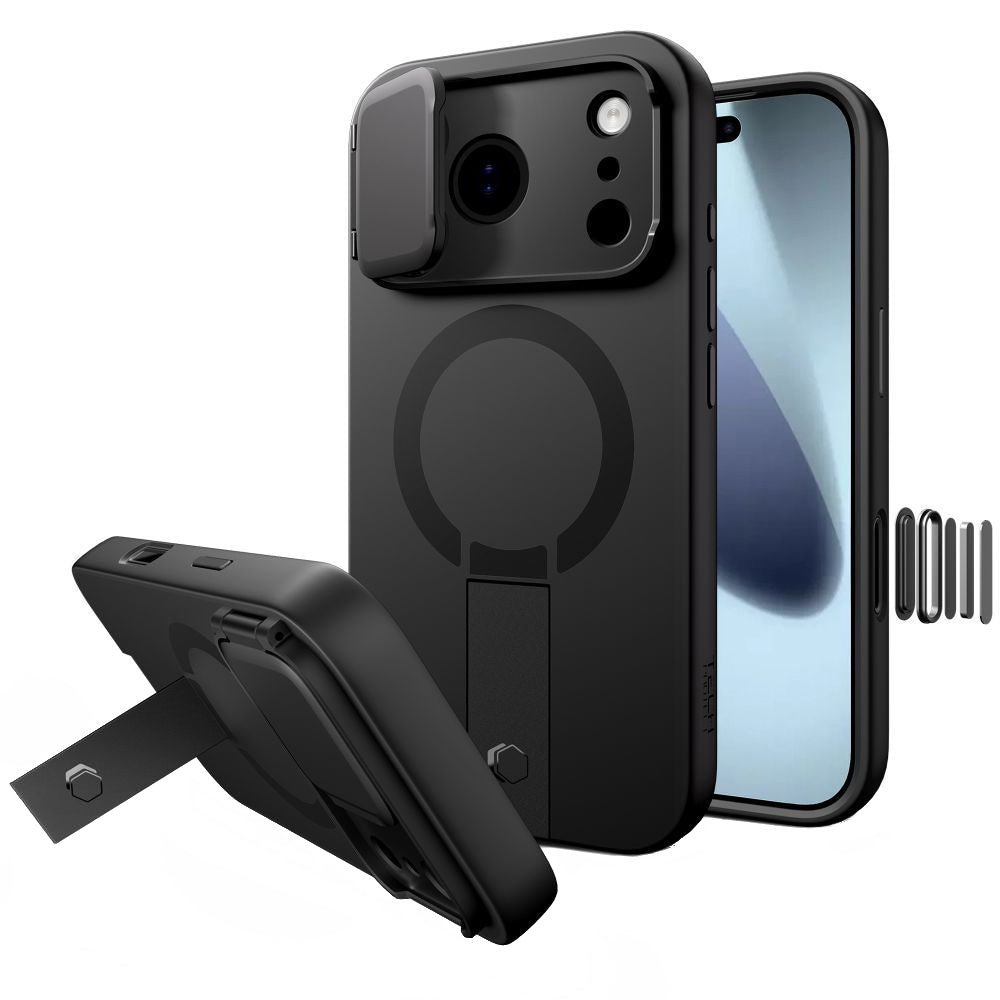 MagSafe Hülle für Apple iPhone 17 Pro, Tech-Protect, Kevlar Aura, Schwarz