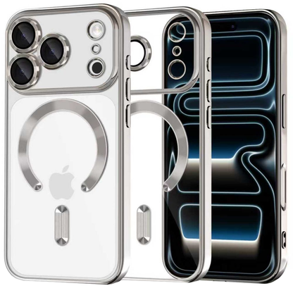 MagSafe Hülle für Apple iPhone 17 Pro, Tech-Protect, Magflex, Silber