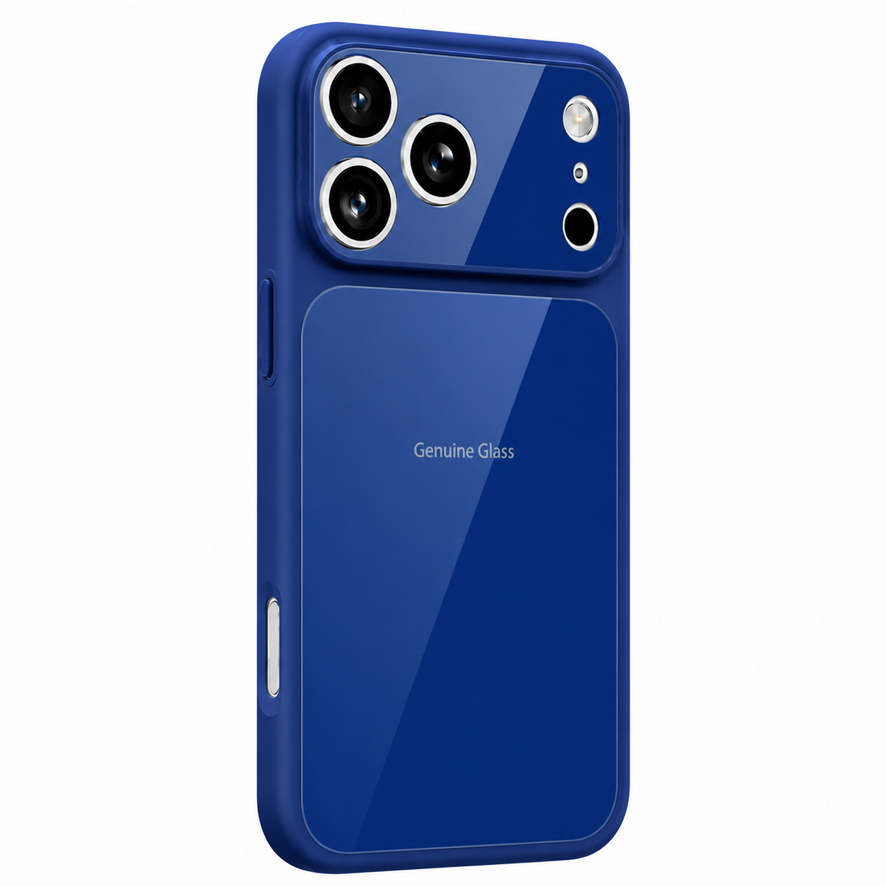 MagSafe-Hülle für Apple iPhone 17 Pro Max, OEM, Echtglas, Blau