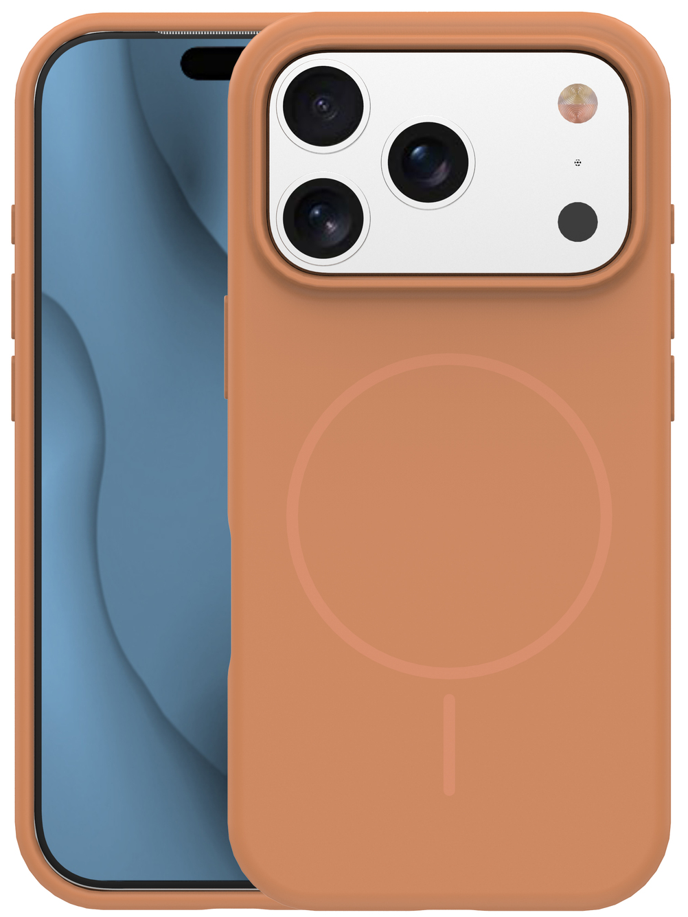MagSafe-Hülle für Apple iPhone 17 Pro, OEM, Silicone Thin, Orange