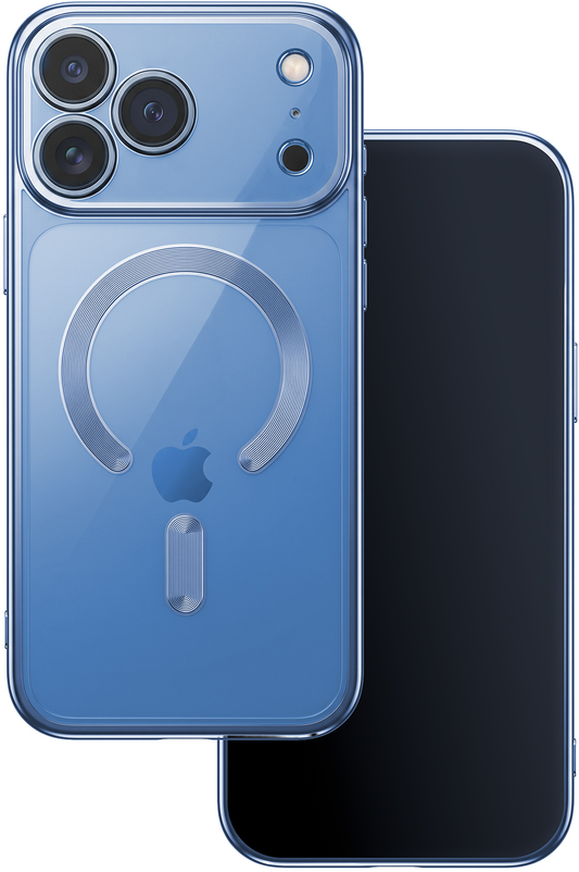 MagSafe-Hülle für Apple iPhone 18 Pro / 17 Pro, OEM, Color Chrome Mag, Blau