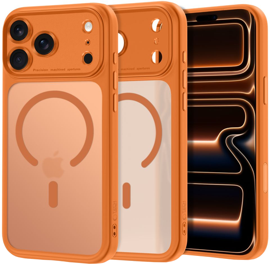 MagSafe-Hülle für Apple iPhone 18 Pro Max / 17 Pro Max, Tech-Protect, MagPeak CC, Matt Orange