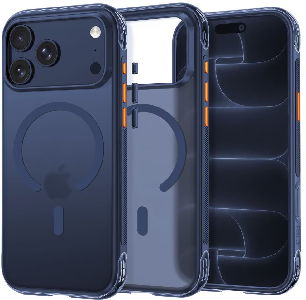 MagSafe Case for Apple iPhone 18 Pro / 17 Pro, Tech-Protect, MagAir CC, Matte Navy