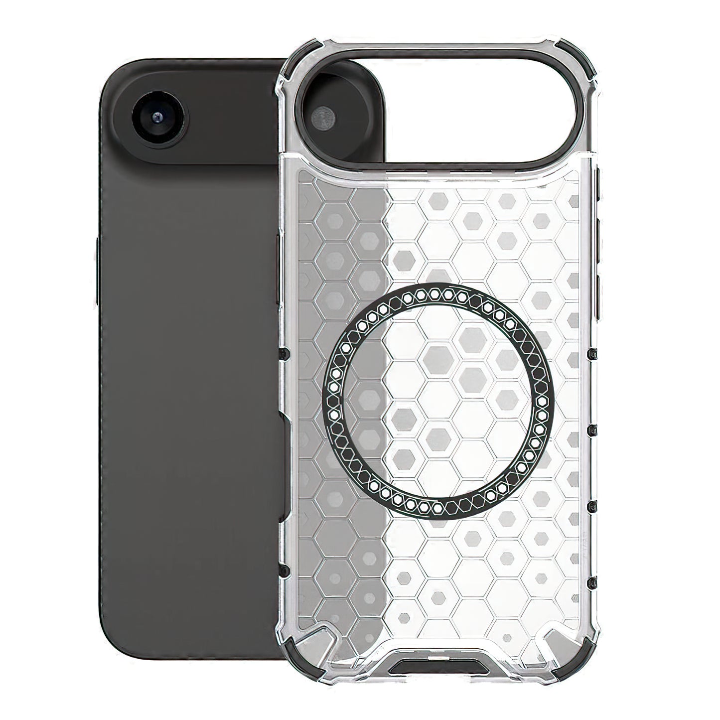 MagSafe Hülle für Apple iPhone 17 Air, Techsuit, HoneyComb Shield, Weiß