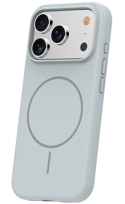 MagSafe-Hülle für Apple iPhone 18 Pro Max / 17 Pro Max, OEM, dünnes Silikon, Grau