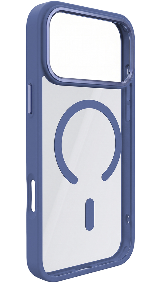 MagSafe-Hülle für Apple iPhone 18 Pro Max / 17 Pro Max, OEM, Color Clear Mag, Blau