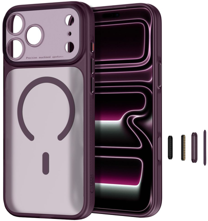 MagSafe-Hülle für Apple iPhone 18 Pro Max / 17 Pro Max, Tech-Protect, MagPrime CC, Mattes Burgunderrot