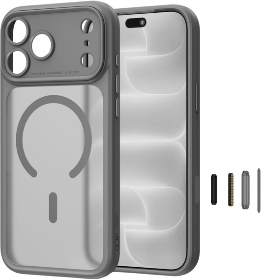 MagSafe-Hülle für Apple iPhone 18 Pro Max / 17 Pro Max, Tech-Protect, MagPeak CC, Mattgrau