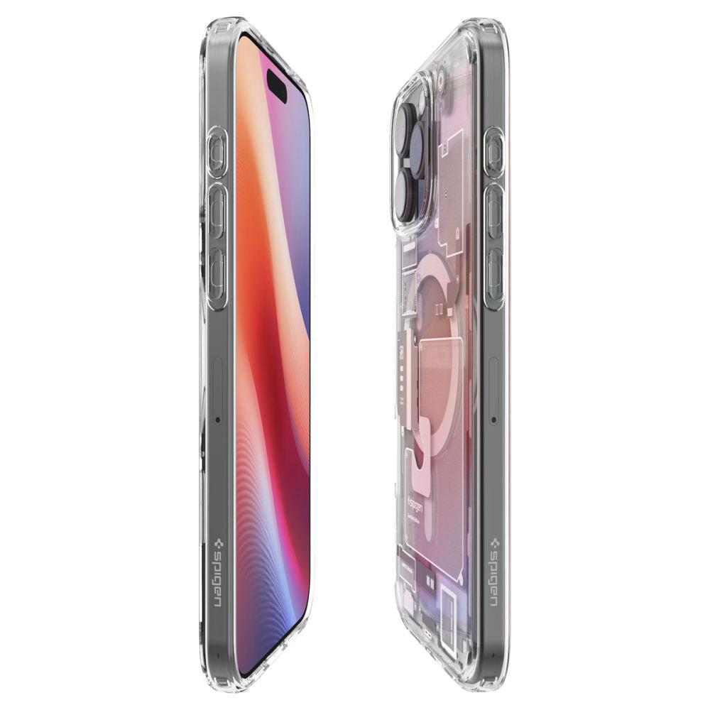 MagSafe Hülle für Apple iPhone 16 Pro Max, Spigen, Ultra Hybrid Zero One, Grau ACS08381