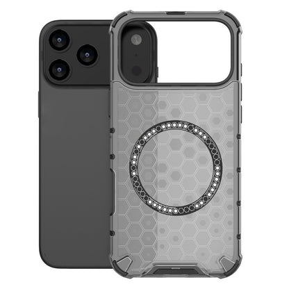 MagSafe Hülle für Apple iPhone 17 Pro Max, Techsuit, HoneyComb Shield, Schwarz
