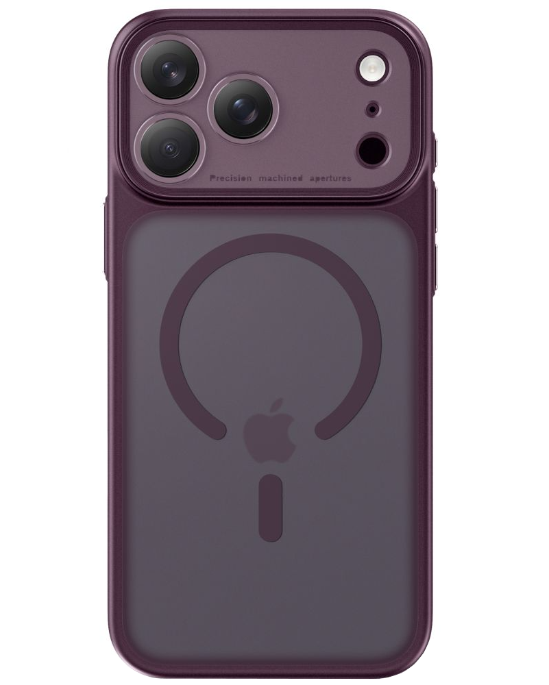MagSafe-Hülle für Apple iPhone 18 Pro Max / 17 Pro Max, Tech-Protect, MagPrime CC, Mattes Burgunderrot