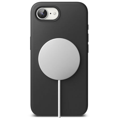 MagSafe Hülle für Apple iPhone 16e, Ringke, Silikon Magnetisch, Schwarz