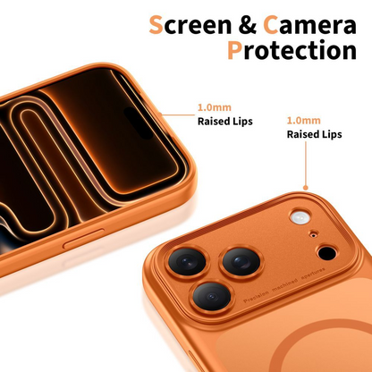 MagSafe Case for Apple iPhone 17 Pro Max, Tech-Protect, MagPeak, Matte Orange