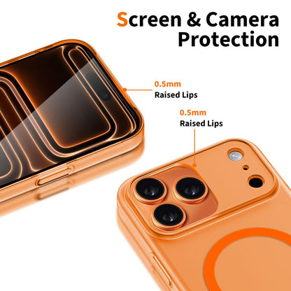 MagSafe Hülle für Apple iPhone 17 Pro Max, Tech-Protect, MagSlim, Matt Orange