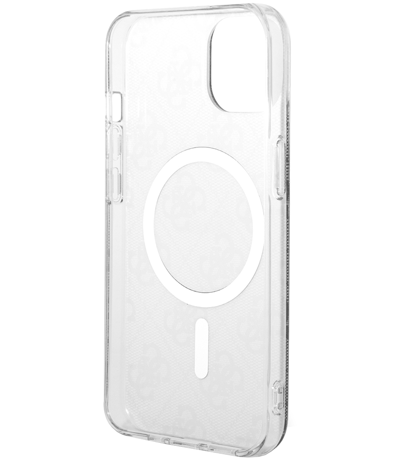 MagSafe Hülle für Apple iPhone 15, Guess, 4G IML, Schwarz GUHMP15SH4STK