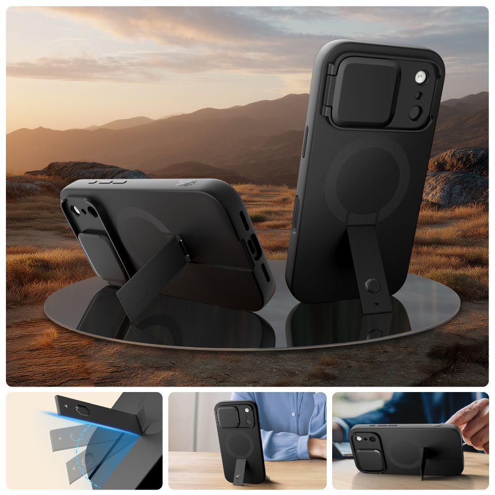 MagSafe Hülle für Apple iPhone 17 Pro, Tech-Protect, Kevlar Aura, Schwarz