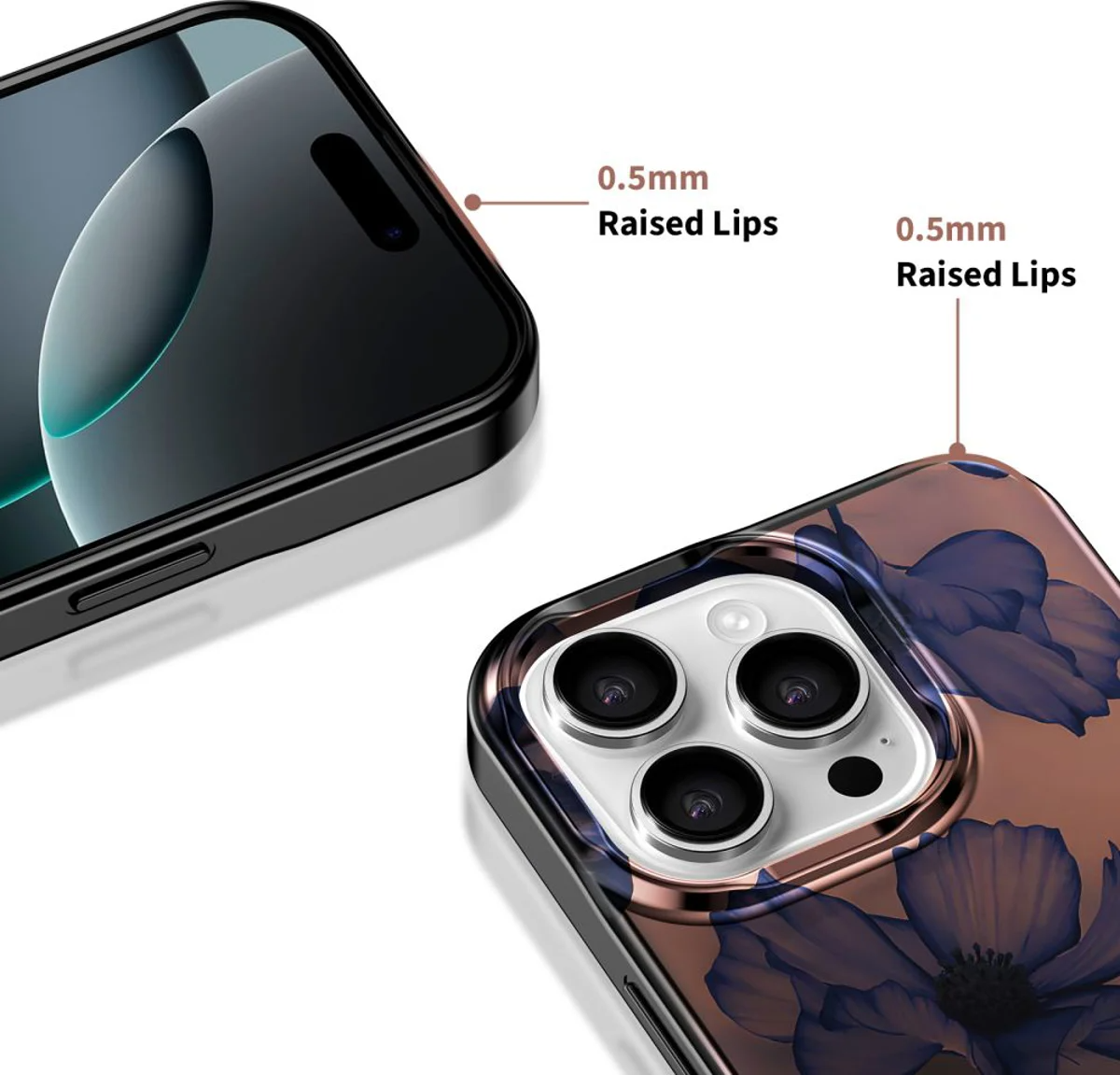 MagSafe Hülle für Apple iPhone 16 Pro, Tech-Protect, Lamano Velvet Night, Schwarz