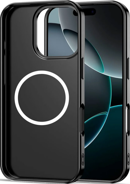 MagSafe Hülle für Apple iPhone 16 Pro, Tech-Protect, Lamano Velvet Night, Schwarz