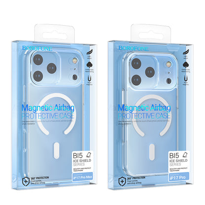 MagSafe-Hülle für Apple iPhone 17 Pro, Borofone, BI5 Ice Shield, Transparent