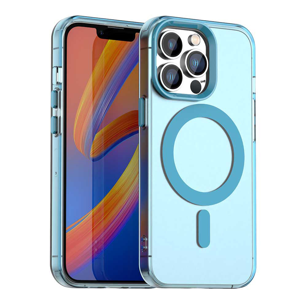 MagSafe-Hülle für Apple iPhone 12 Pro Max, Techsuit, CandyCase, Blau