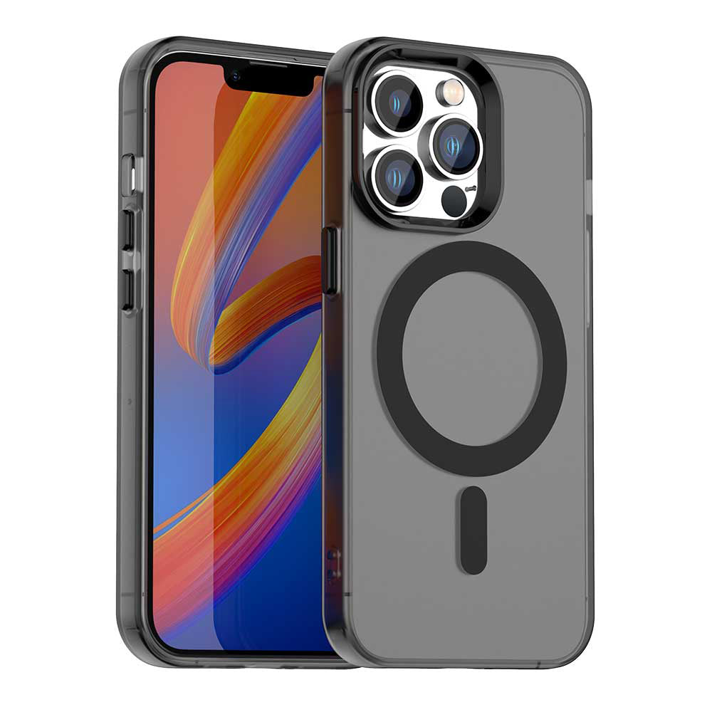MagSafe Case for Apple iPhone 12 Pro Max, Techsuit, CandyCase, Black