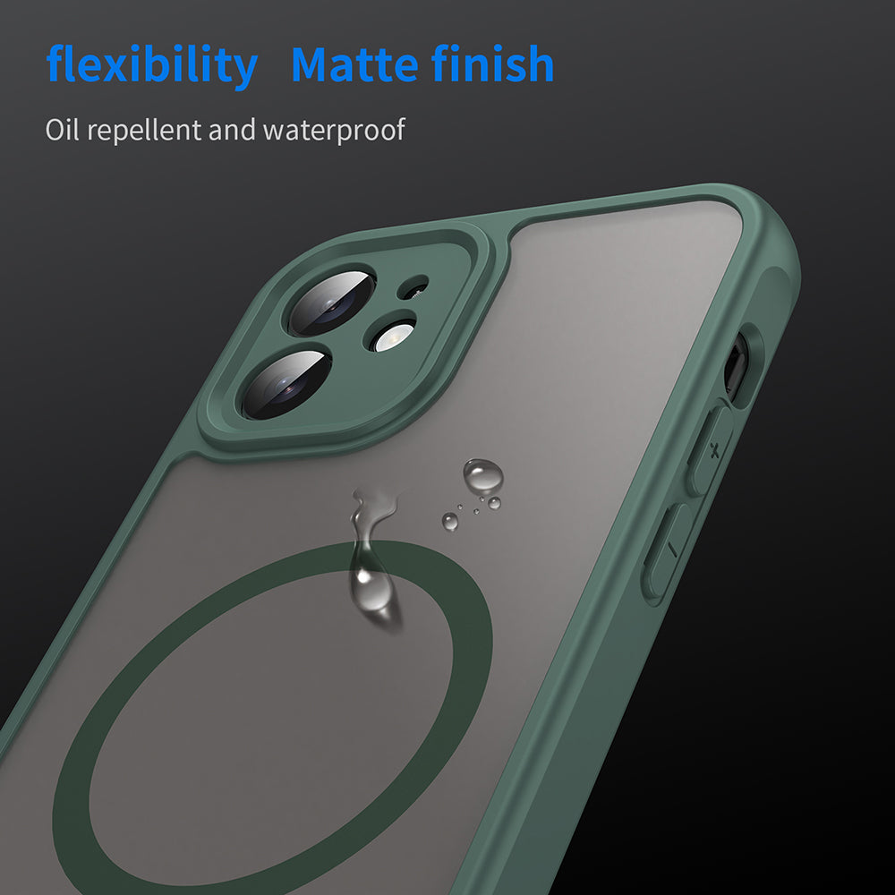 MagSafe-Hülle für Apple iPhone 12, Techsuit, HaloFrost II, Grün