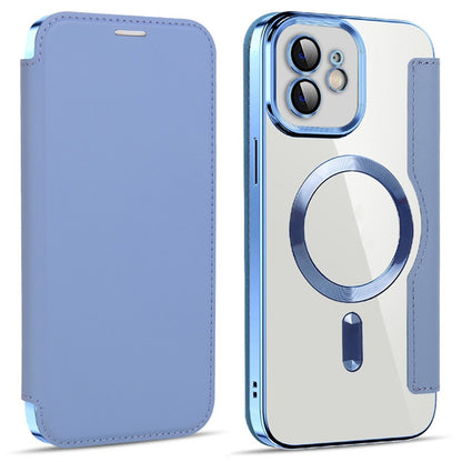 MagSafe-Hülle für Apple iPhone 12, Techsuit, SmartMag Book, Blau