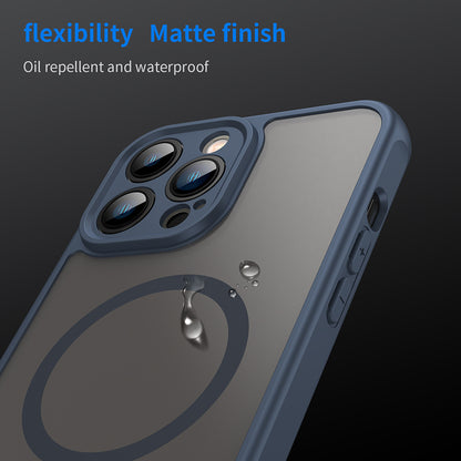 MagSafe-Hülle für Apple iPhone 13 Pro, Techsuit, HaloFrost II, Marineblau