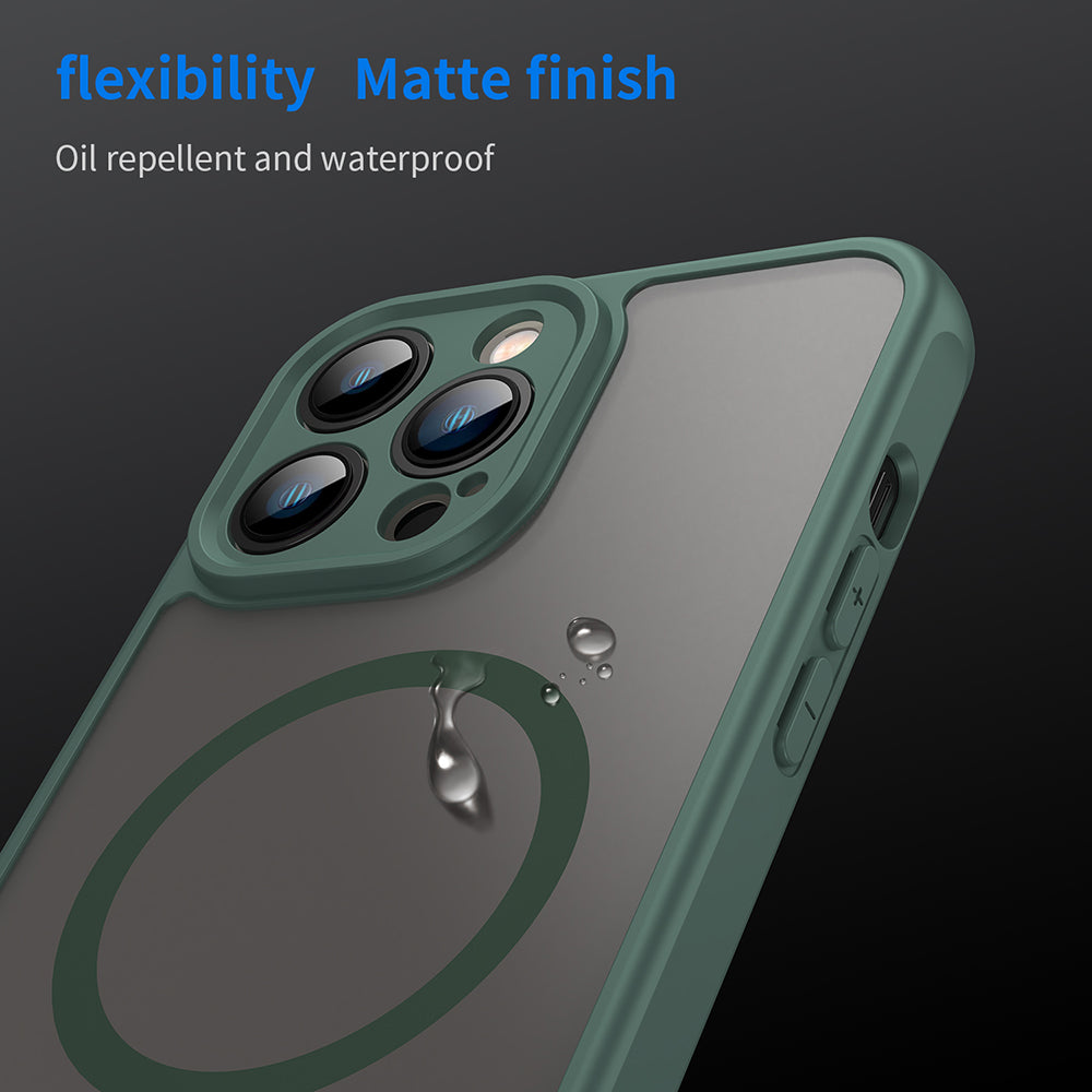 MagSafe-Hülle für Apple iPhone 13 Pro, Techsuit, HaloFrost II, Grün