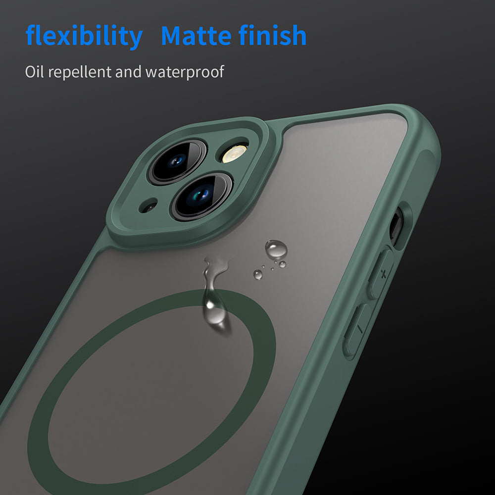 MagSafe-Hülle für Apple iPhone 13, Techsuit, HaloFrost II, Grün