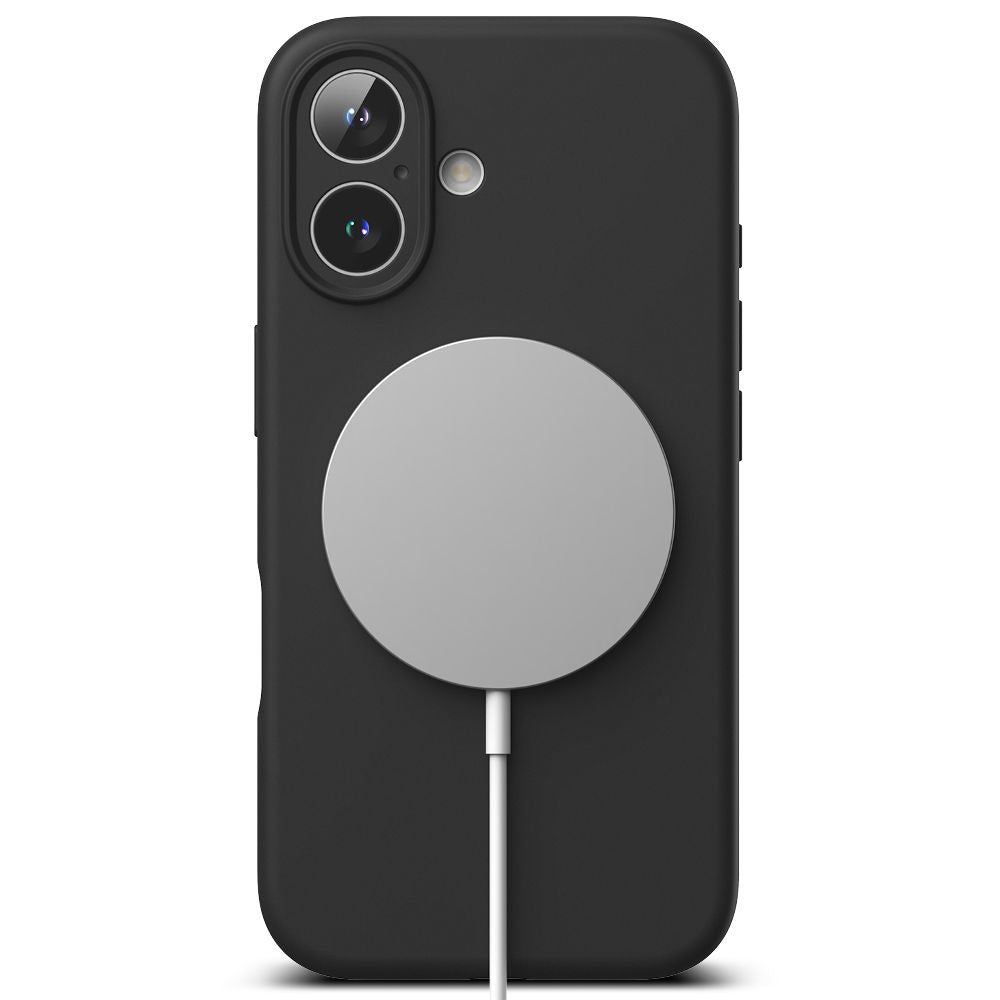 MagSafe Hülle für Apple iPhone 13, Techsuit, SoftFlex, Schwarz