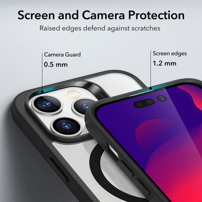 MagSafe Case for Apple iPhone 14 Pro, ESR, Classic Hybrid, Transparent Black