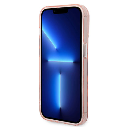 MagSafe Hülle für Apple iPhone 14 Pro, Karl Lagerfeld, Karl & Choupette Aluminium, Rosa