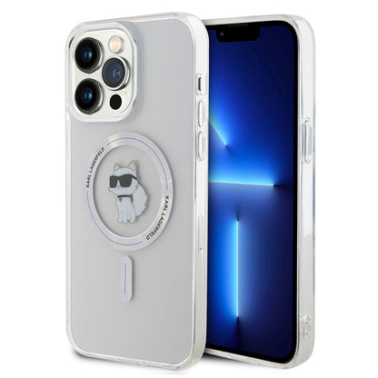 MagSafe Hülle für Apple iPhone 14 Pro Max, Karl Lagerfeld, IML Choupette, Transparent