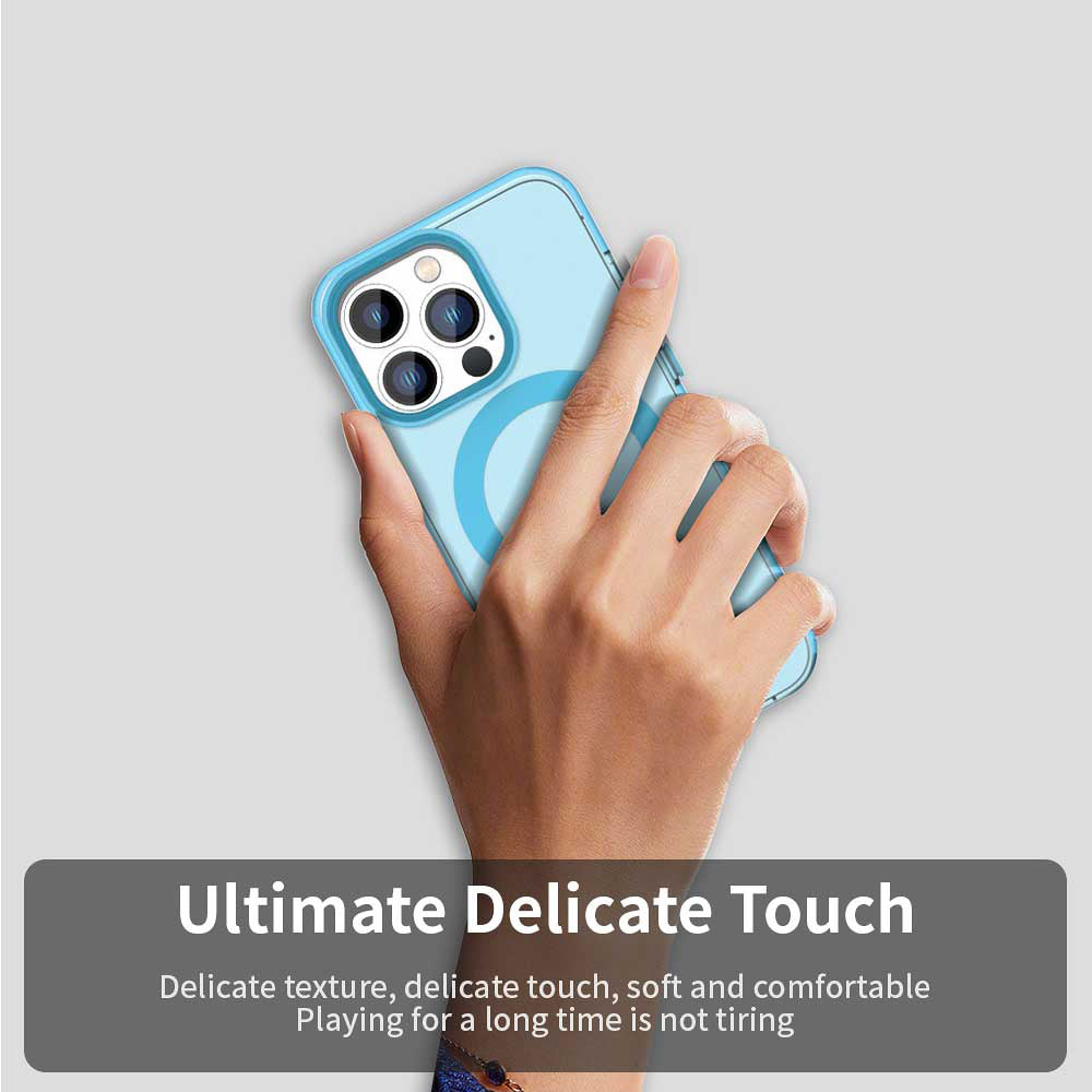 MagSafe-Hülle für Apple iPhone 14 Pro, Techsuit, CandyCase, Blau