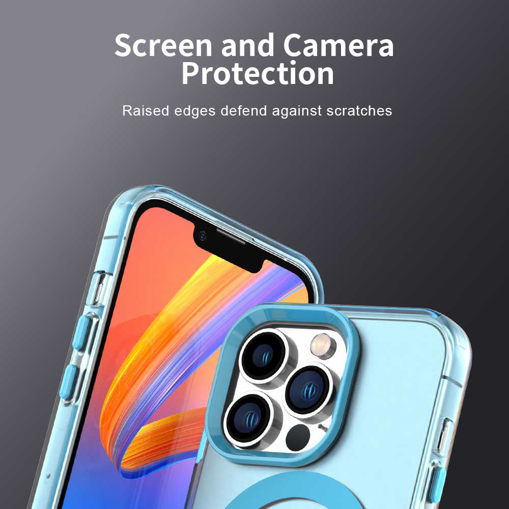 MagSafe-Hülle für Apple iPhone 14 Pro, Techsuit, CandyCase, Blau