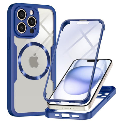 MagSafe-Hülle für Apple iPhone 14 Pro, Techsuit, ColorVerse 360, Blau