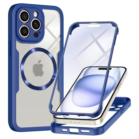 MagSafe-Hülle für Apple iPhone 14 Pro, Techsuit, ColorVerse 360, Blau