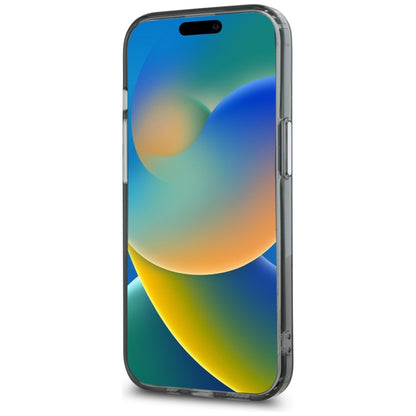 MagSafe Hülle für Apple iPhone 15, Karl Lagerfeld, IML Monogramm Karl & Choupette's Köpfe, Schwarz